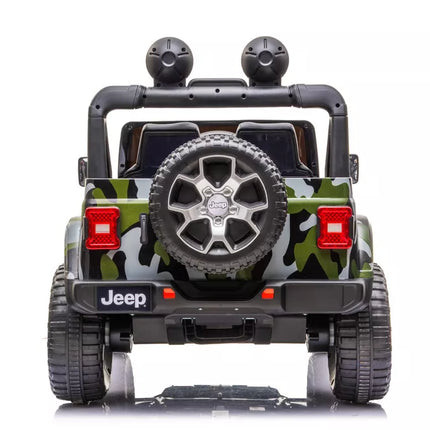 Elektromobilis Jeep Wrangler Rubicon DK-JWR555, kamufliažinis