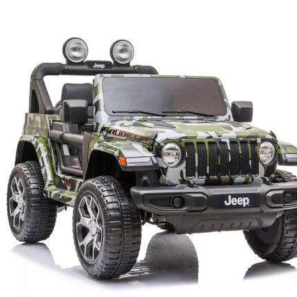 Elektromobilis Jeep Wrangler Rubicon DK-JWR555, kamufliažinis