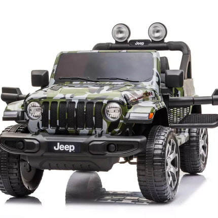 Elektromobilis Jeep Wrangler Rubicon DK-JWR555, kamufliažinis