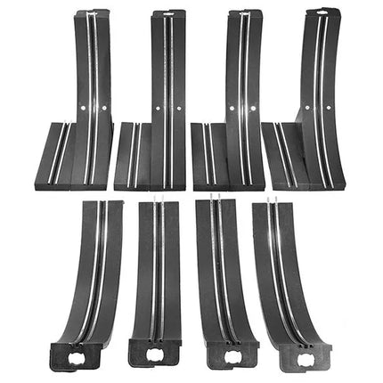 Radijo bangomis valdoma lenktynių trasa su 2 automobiliais