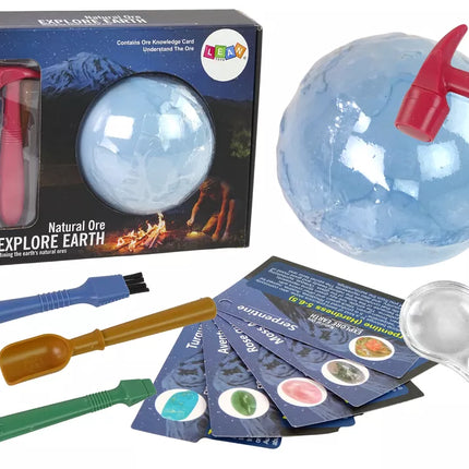 Archeologinis kasinėjimų rinkinys Žemės įrankiai Mineralai Fiche