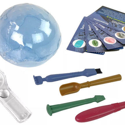 Archeologinis kasinėjimų rinkinys Žemės įrankiai Mineralai Fiche