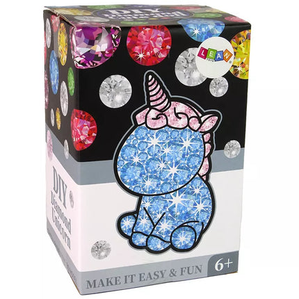 Kūrybinis vienaragio rinkinys "Pasidaryk pats" Deimantai Kristalai Žalias