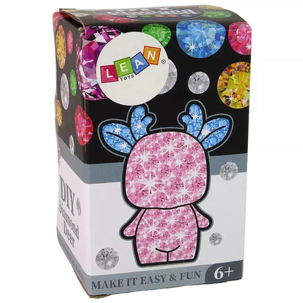 Kūrybiškas elnio rinkinys „Pasidaryk pats“ deimantai kristalai mėlyna