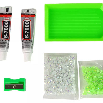 „Pasidaryk pats“ deimantų kūrybinis rinkinys – baltas elnias, 3D