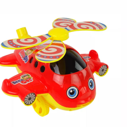 Laimingas lėktuvo stūmiko lazda varpelis raudonas