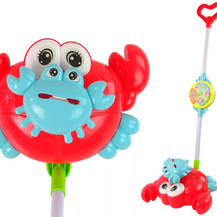 Švytintis stūmikas krabas raudonas su muzika