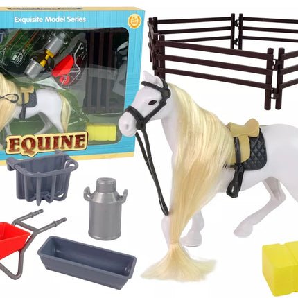 Žirgo figūrėlė Šukuojamas arklys Sodybos reikmenys