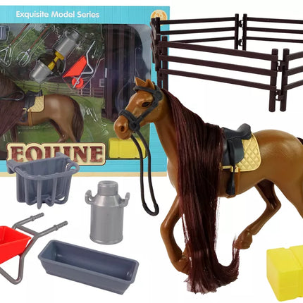 Žirgo figūrėlė Šukuojamas arklys Sodybos reikmenys