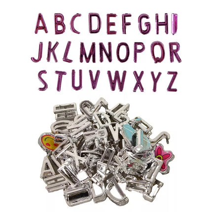 ""Pasidaryk pats" papuošalų apyrankės pakabukų rinkinys su raidėmis"