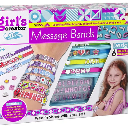 ""Pasidaryk pats" papuošalų apyrankės pakabukų rinkinys su raidėmis"