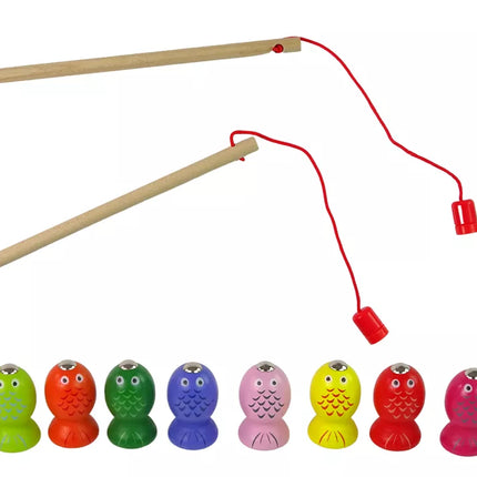 Medinis žaidimas „Žvejok žuveles“ 2 meškerės kačiukas