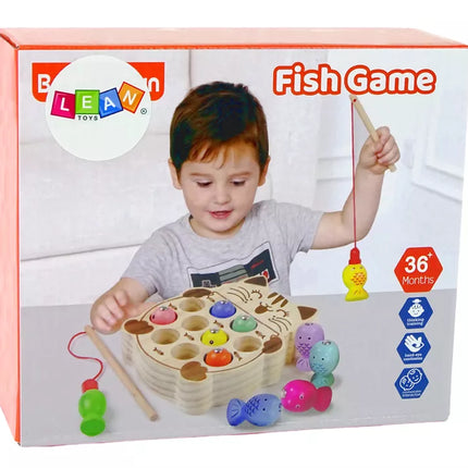 Medinis žaidimas „Žvejok žuveles“ 2 meškerės kačiukas