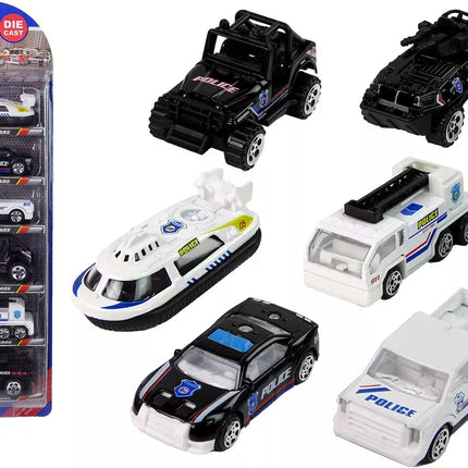 Resorak policijos transporto priemonių rinkinys 1:64