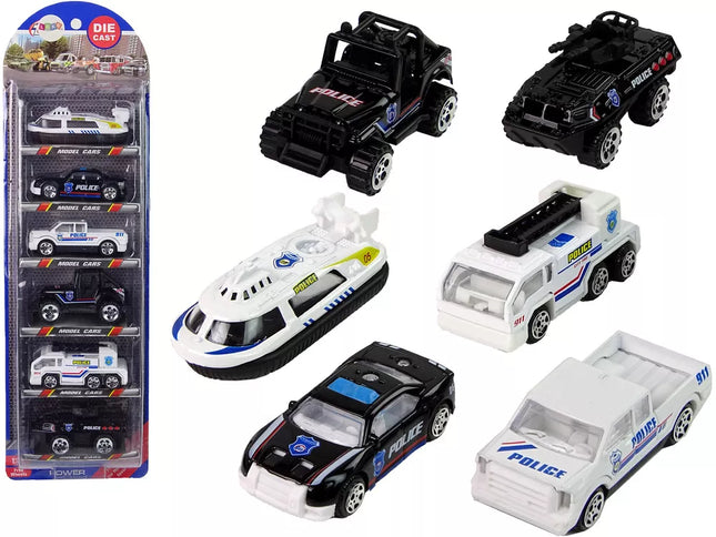 Resorak policijos transporto priemonių rinkinys 1:64
