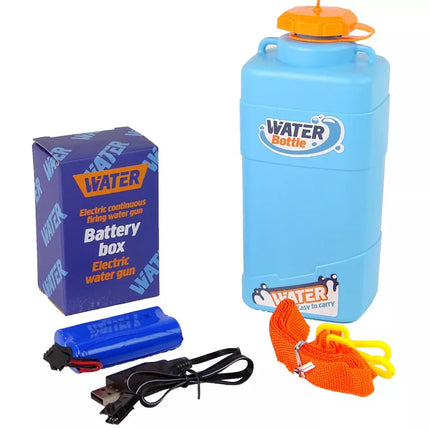 Didelis elektrinis įkraunamas vandens šautuvas, 9 m atstumas, 1000 ml