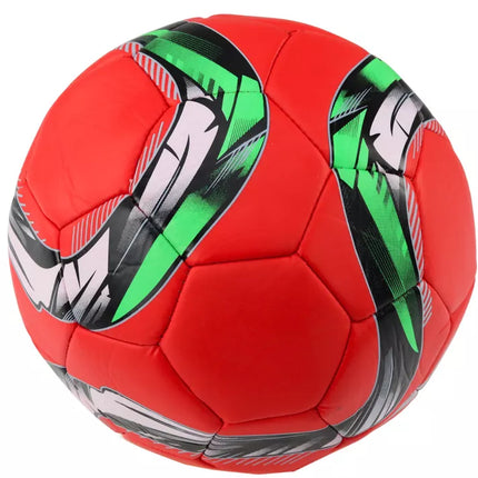 Raudonas didelis futbolo kamuolys, 24 cm, 5 dydis