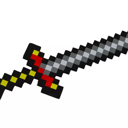 Riterio rinkinys: kardas, putų skydas, pikselių tema