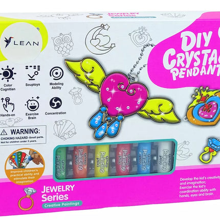 Vitražo tapybos pakabukai Sustingę dažai Papuošalai, 6 vnt.