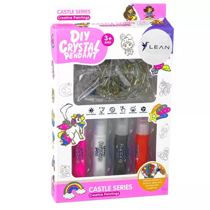 Vitražo tapybos pakabukai lydymo dažai princesės 6 vnt.