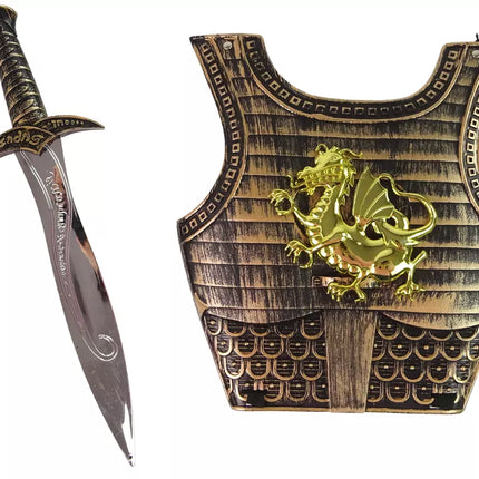 Samurajaus riterio kostiumo lanko ir kardo rinkinys