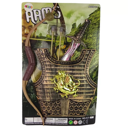 Samurajaus riterio kostiumo lanko ir kardo rinkinys