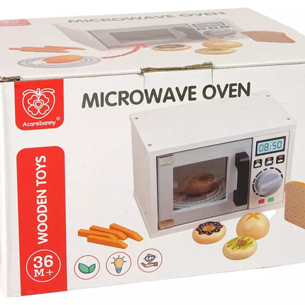 Medinė mikrobangų krosnelė maistui