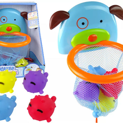 Žaislas voniai Mini krepšinis Šuo Guminė žuvis