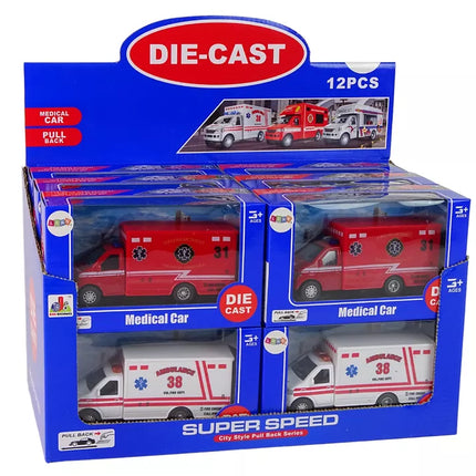 Greitosios pagalbos automobilis su frikciniu varikliu, 2 spalvų