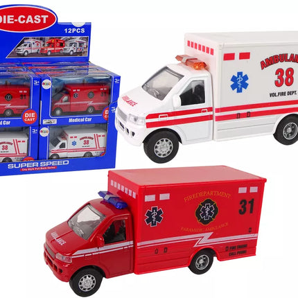 Greitosios pagalbos automobilis su frikciniu varikliu, 2 spalvų