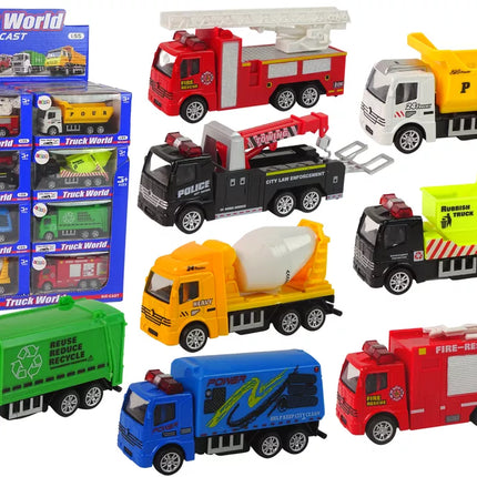 Resorak automobiliai su frikciniu varikliu, 8 modeliai, 1:55