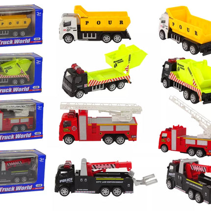 Resorak automobiliai su frikciniu varikliu, 8 modeliai, 1:55