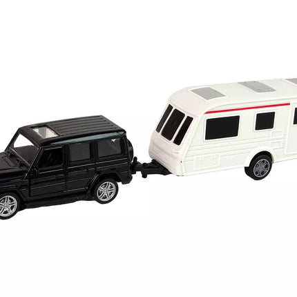 Jeep Black Caravan transporto priemonių rinkinys, metaliniai elementai