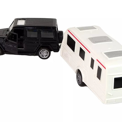 Jeep Black Caravan transporto priemonių rinkinys, metaliniai elementai