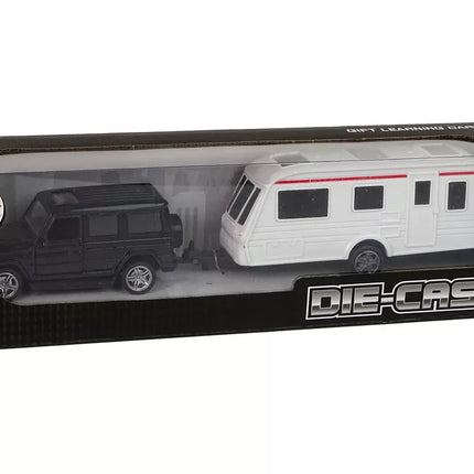 Jeep Black Caravan transporto priemonių rinkinys, metaliniai elementai