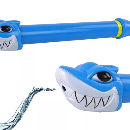 Mėlynas sodo ryklio vandens pistoletas