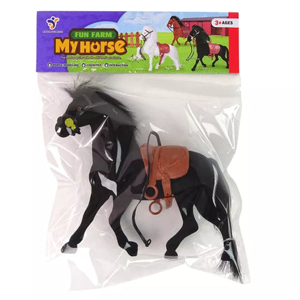 Aksominė žirgo figūrėlė, juoda