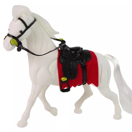 Baltųjų arklių fermos balno figūrėlė