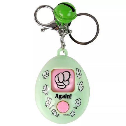 Raktų pakabukas Žaidimas Akmuo Popierius Žirklės Žalias