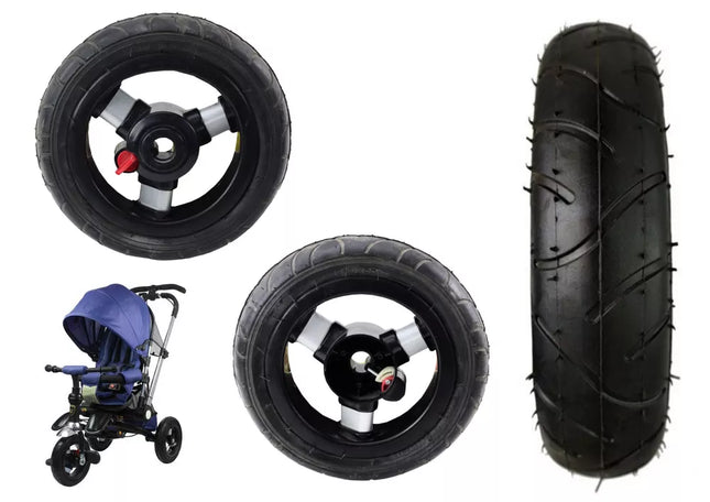 Plastikinis ratas su gumine padanga (pripučiama) PRO 700 priekinis