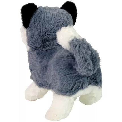 Interaktyvus haskio šuns talismanas vaikšto, judina uodegą, skleidžia garsus