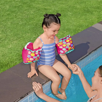 Rožinės Bestway 32182 plaukimo rankovės S/M