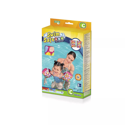 Rožinės Bestway 32182 plaukimo rankovės S/M