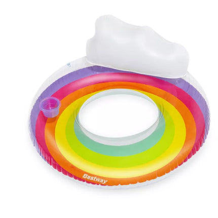 Pripučiamas plaukimo ratas 107 cm Rainbow Bestway 43647