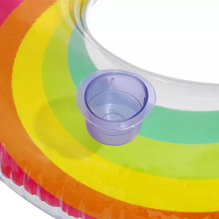 Pripučiamas plaukimo ratas 107 cm Rainbow Bestway 43647