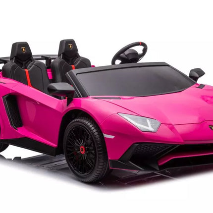 Vaikiško automobilio akumuliatorius Lamborghini XXL A8803 Rožinis 24V