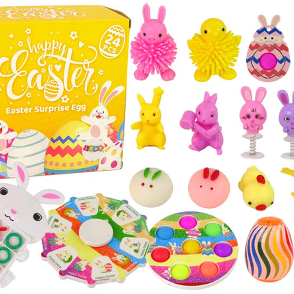 Velykinis žaislų rinkinys „Fidget Toys Squishy“ nuo streso, 18 elementų