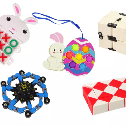 Velykinis žaislų nuo streso rinkinys, 36 vnt.