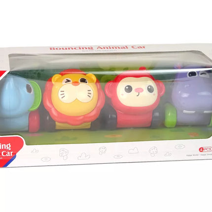 Spalvotų transporto priemonių su kamuoliukais rinkinys