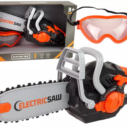 Juodas „pasidaryk pats“ grandininio pjūklo garsas